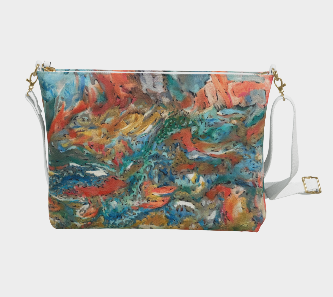 Untitled Landscape Vegan Leather Purse/Clutch