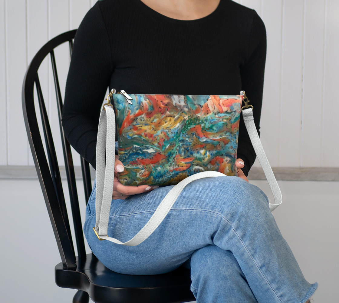 Untitled Landscape Vegan Leather Purse/Clutch