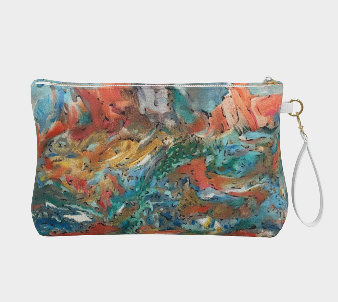 Untitled Landscape Vegan Leather Purse/Clutch
