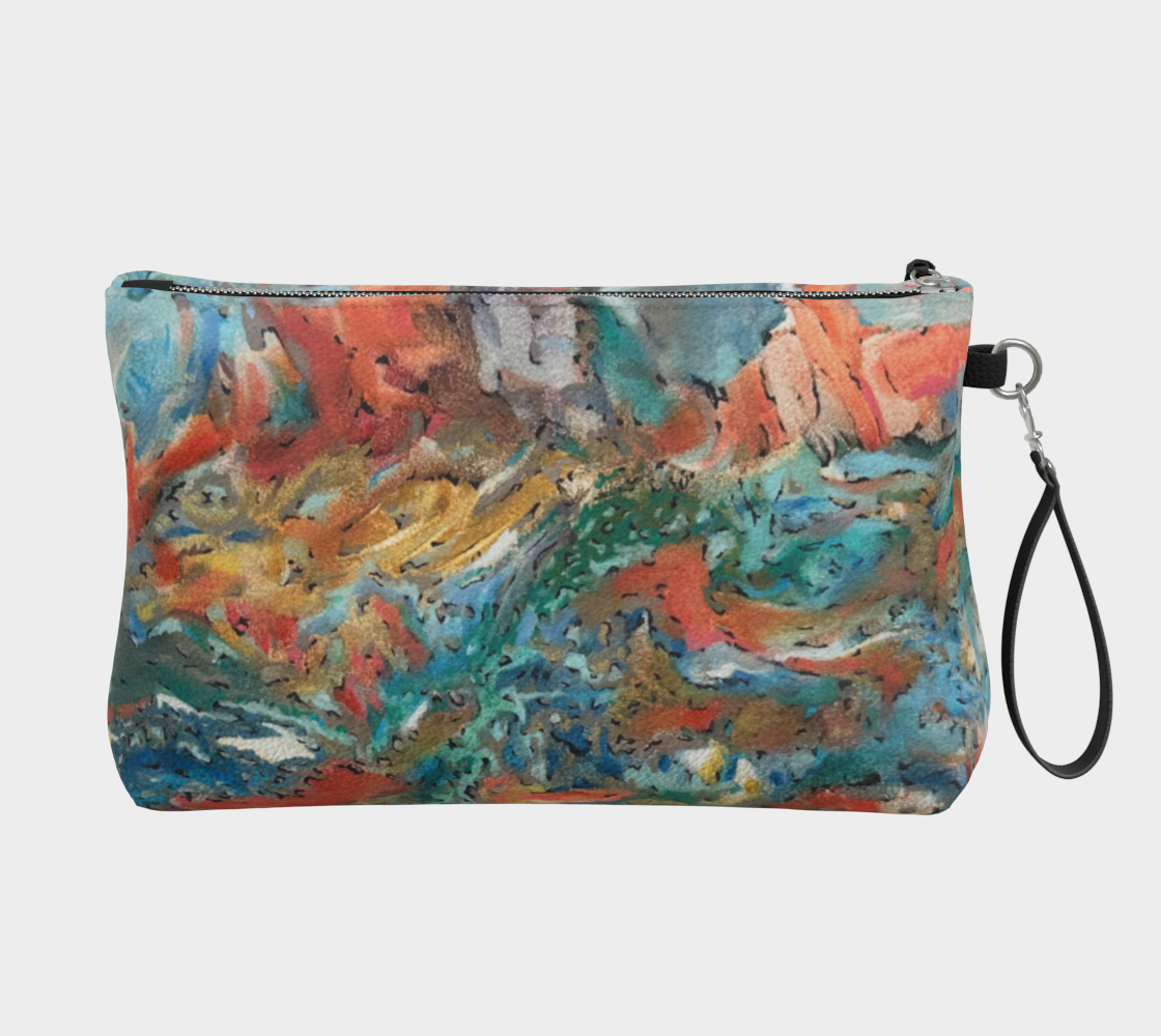 Untitled Landscape Vegan Leather Purse/Clutch