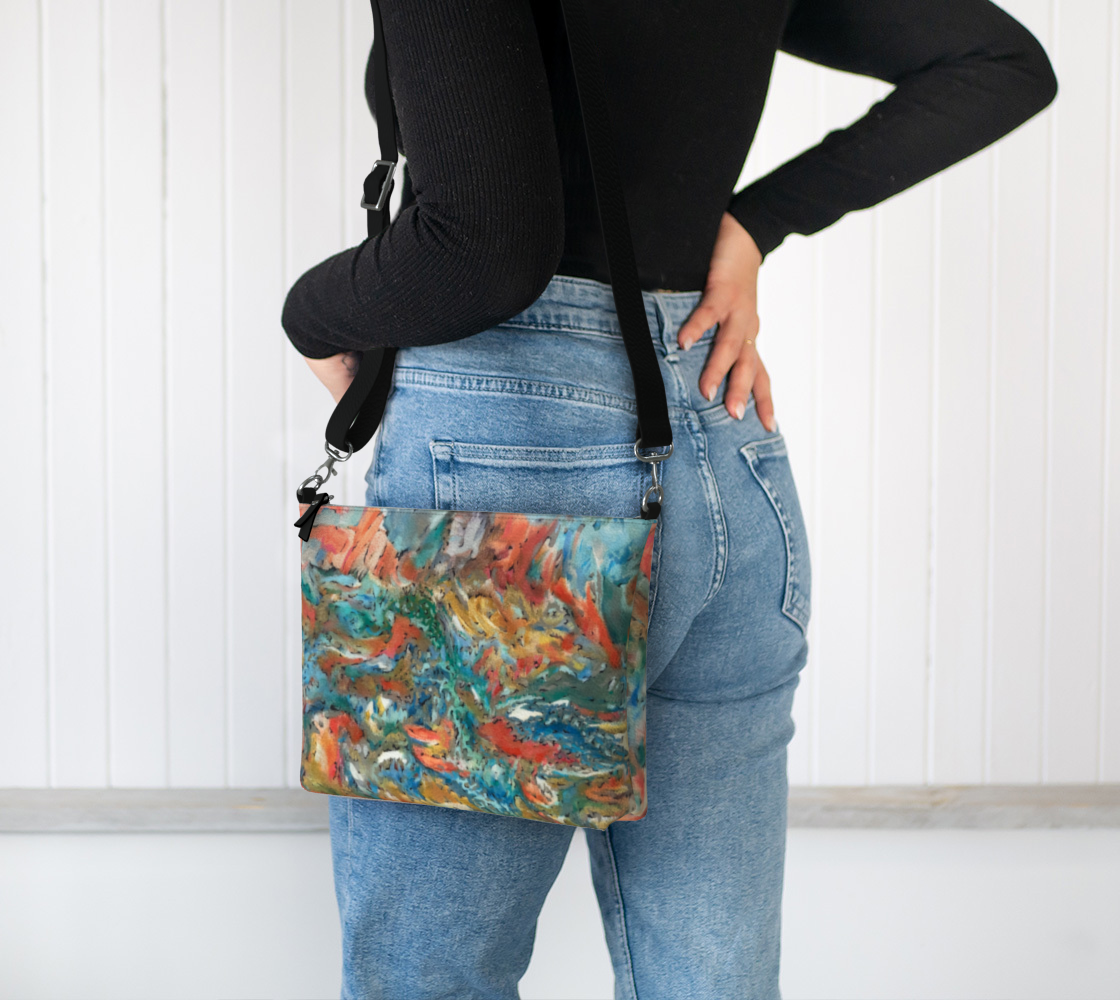 Untitled Landscape Vegan Leather Purse/Clutch