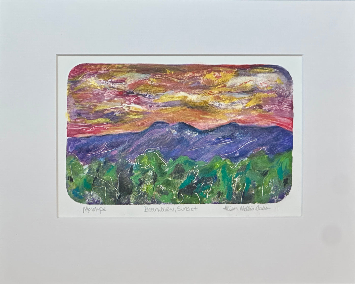 Bearwallow Sunset Monotype