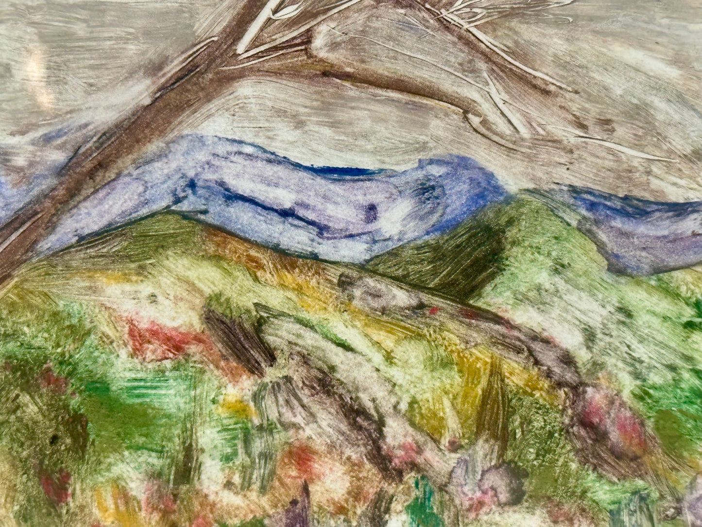 Black Mountain Overlook Monotype