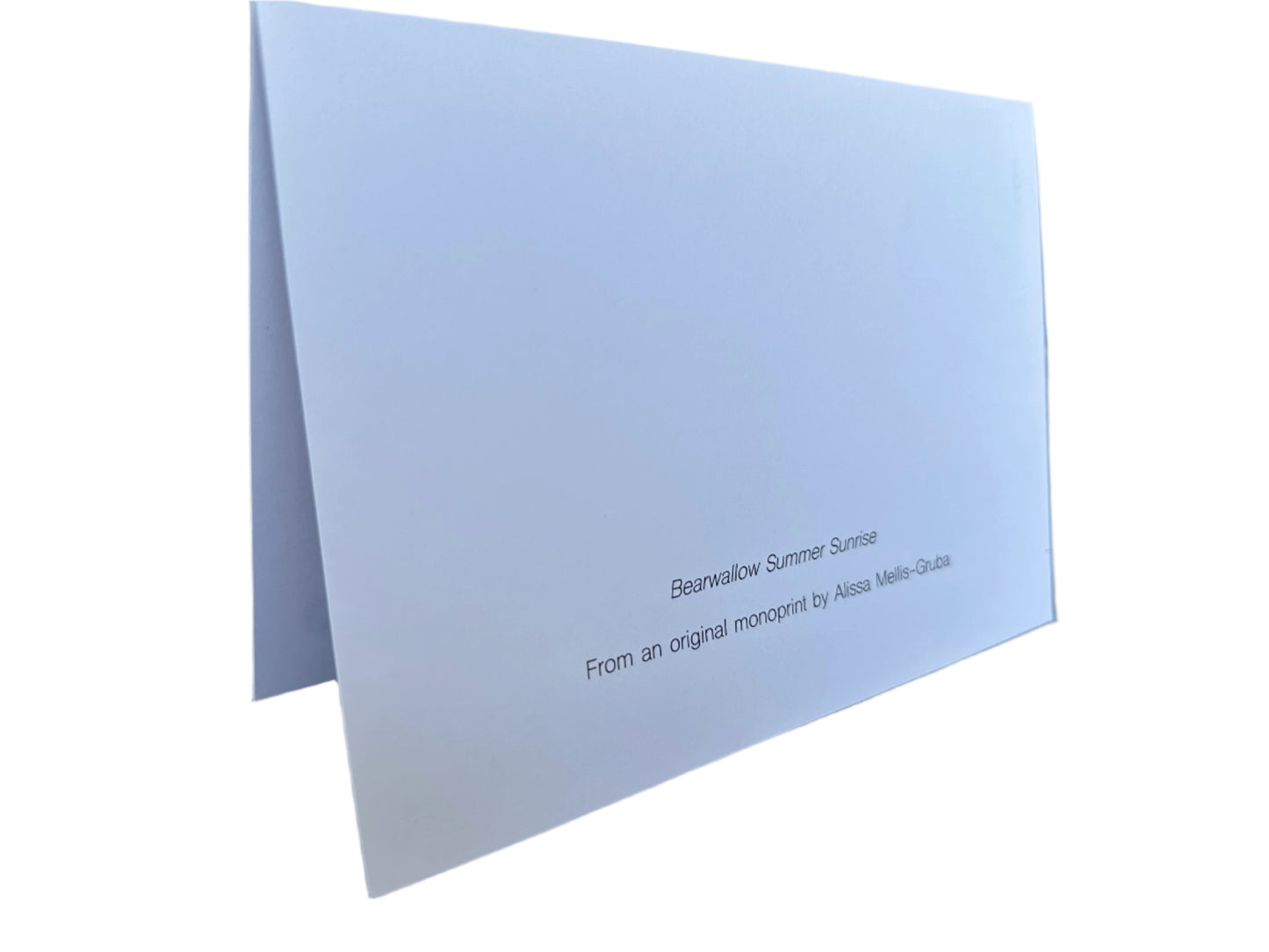 Bearwallow Summer Sunrise Card