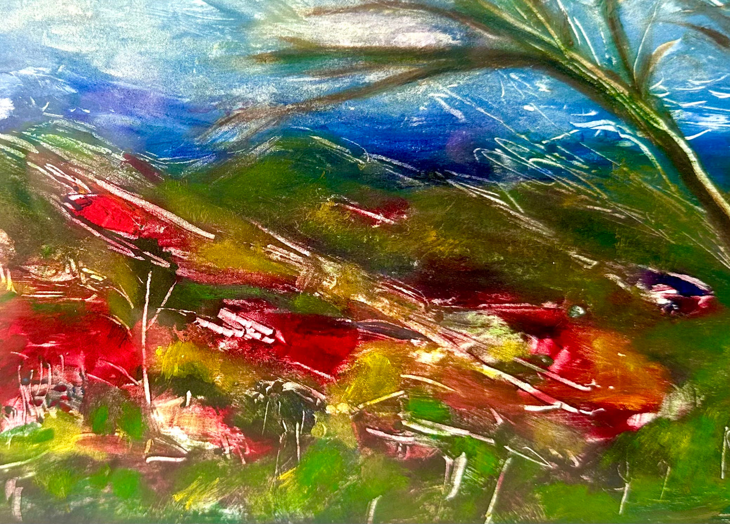 Black Mountain Fall Monotype