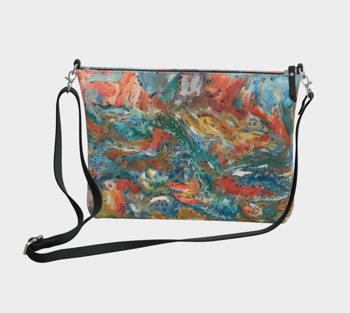 Untitled Landscape Vegan Leather Purse/Clutch