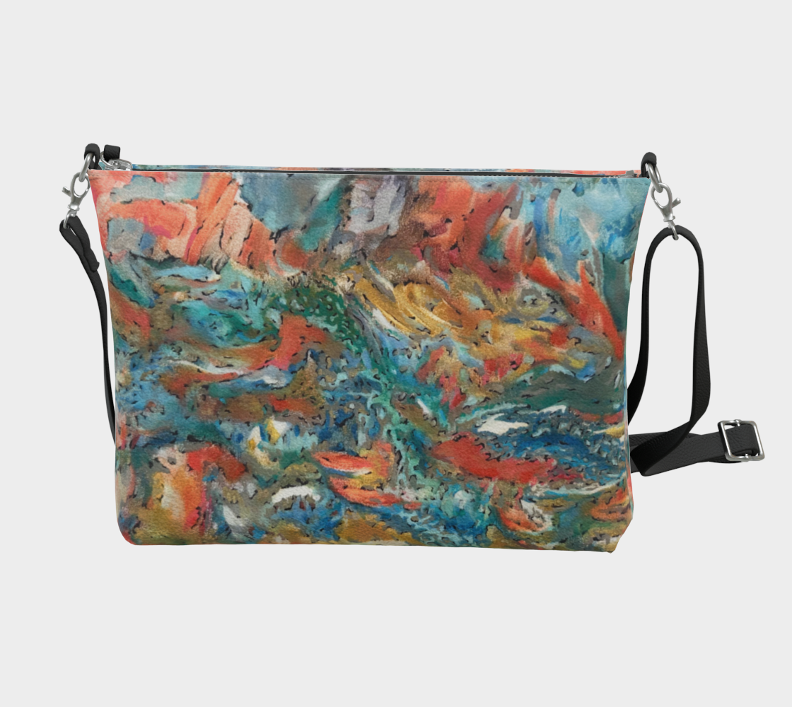 Untitled Landscape Vegan Leather Purse/Clutch