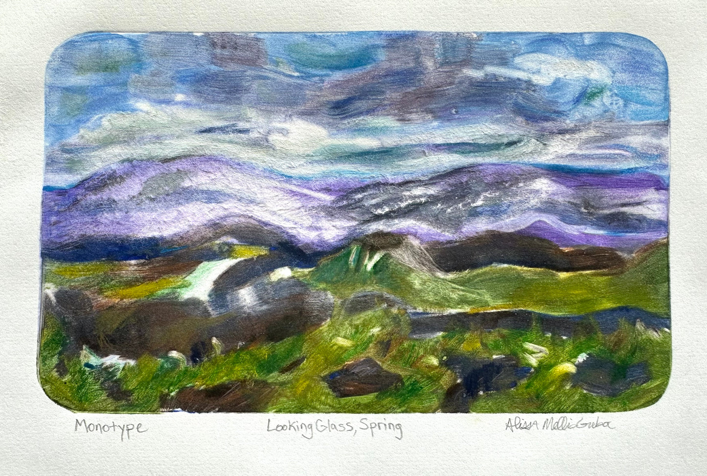 Looking Glass Spring Monotype