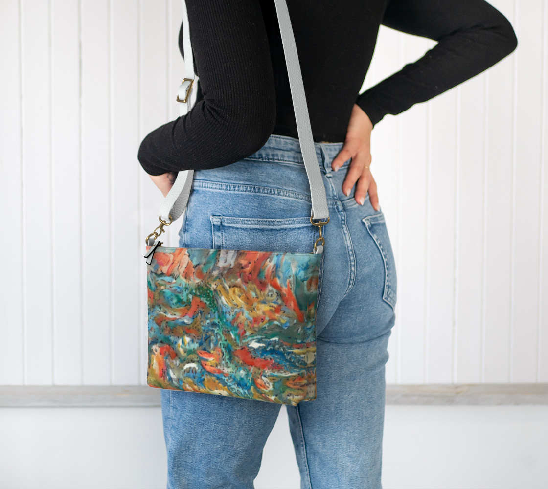 Untitled Landscape Vegan Leather Purse/Clutch