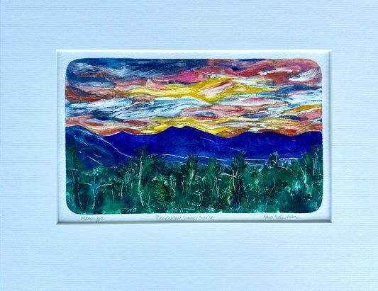 Bearwallow Summer Sunrise Monotype