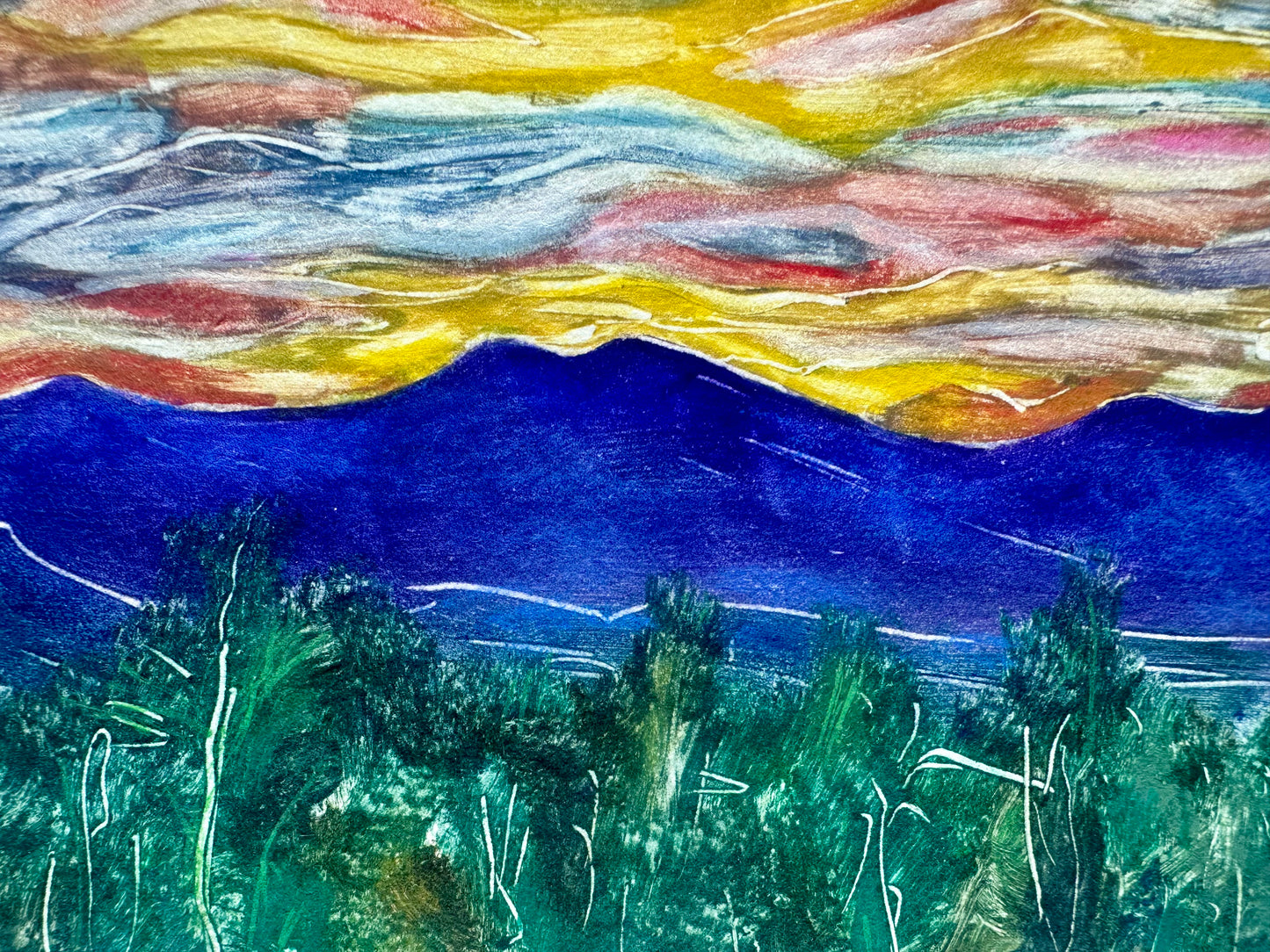 Bearwallow Summer Sunrise Monotype